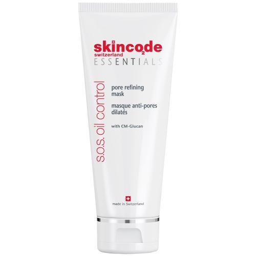 Skincode Essentials S.O.S Oil Control Pore Refining Mask Μάσκα Αργίλου Εξισορρόπησης Λιπαρότητας Προσώπου Κατά των Διευρυμένων Πόρων 75ml
